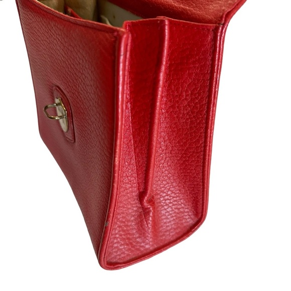 Dooney & Bourke Red Leather Crossbody bag Size 7.5 x 7.5” - Picture 16 of 17